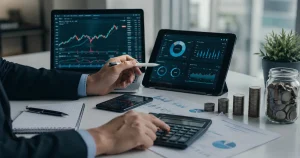 Financial planning and analytics setup for fintech software budgeting.
