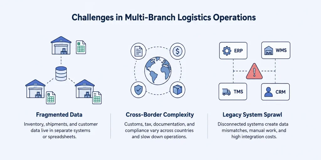 multi-branch logistics platform