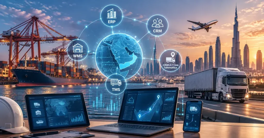 UAE logistics software integration network