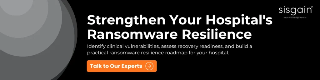 Strengthen hospital ransomware protection and recovery
