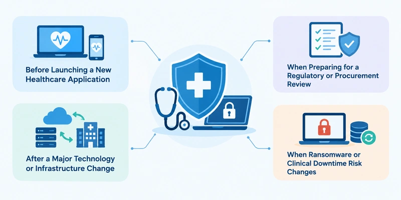 healthcare cybersecurity assessment timing